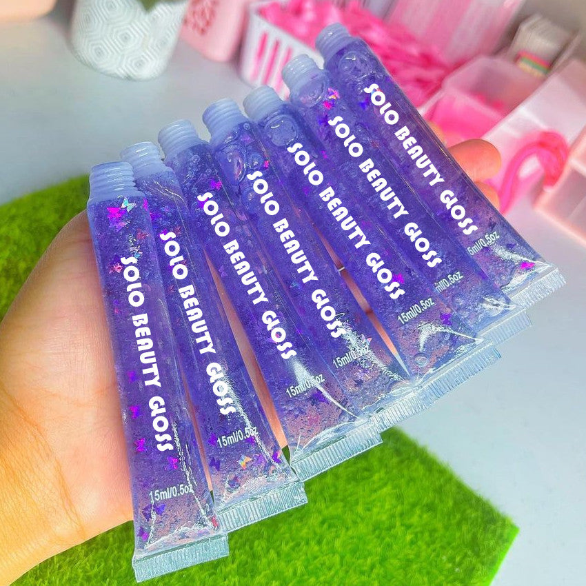 Children's Stage Makeup Cosmetics Transparent Tube Lip Glaze