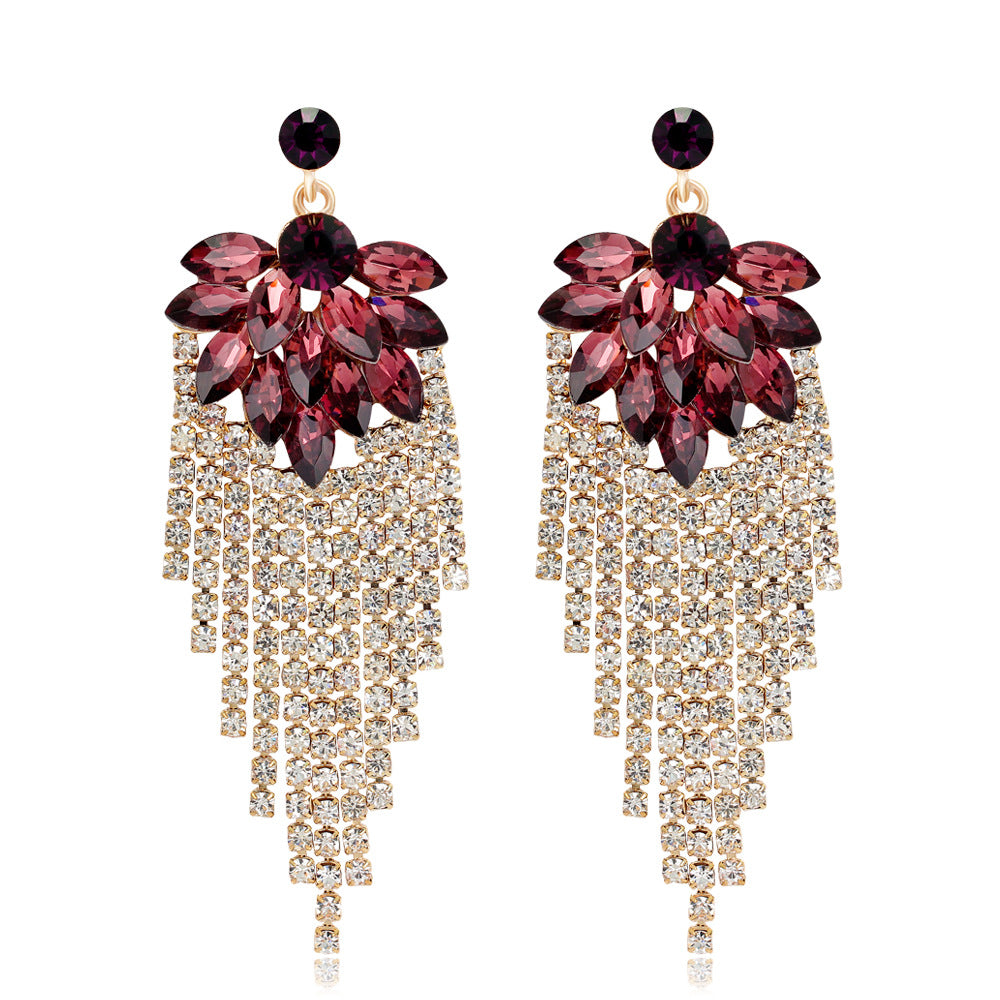 Shiny Rhinestone Earrings