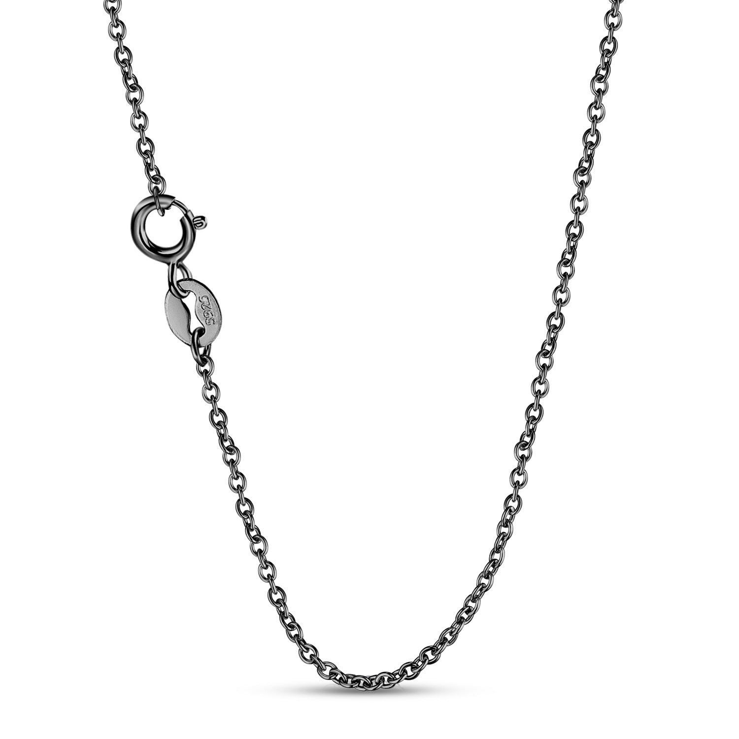 S925 Sterling Silver Electroplated Black Gold Octopus Pendant Necklace