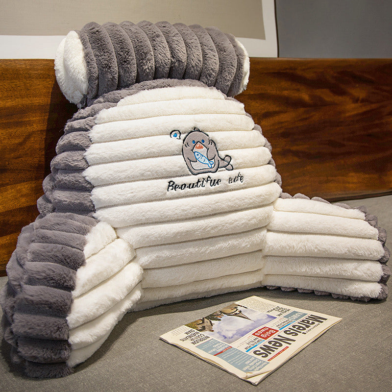 Cartoon Animal Rabbit Fur Multifunctional Lumbar Support Pillow