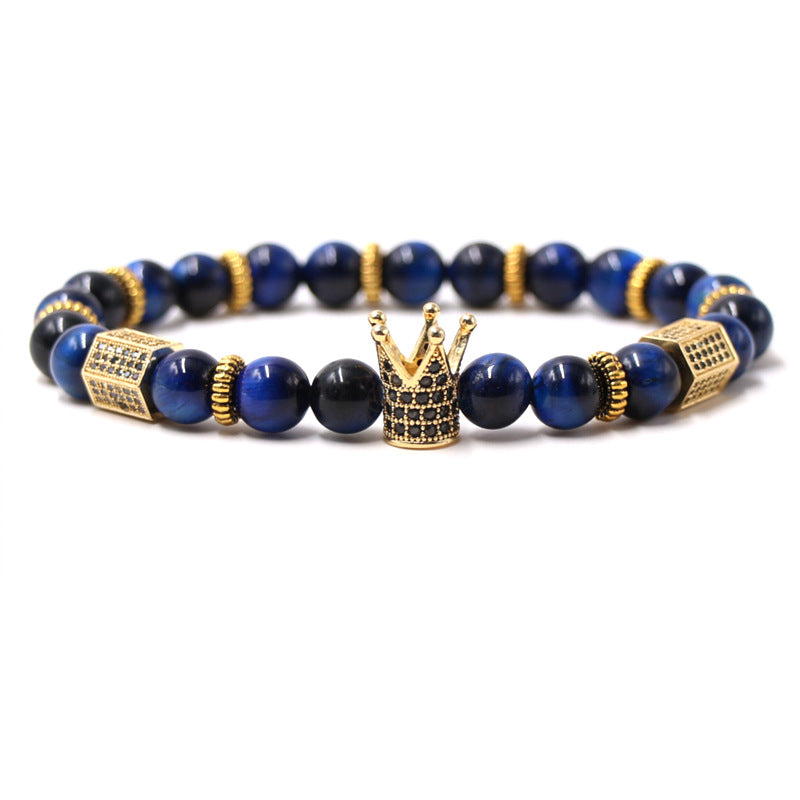 Micro-Set Zircon Crown Bracelet