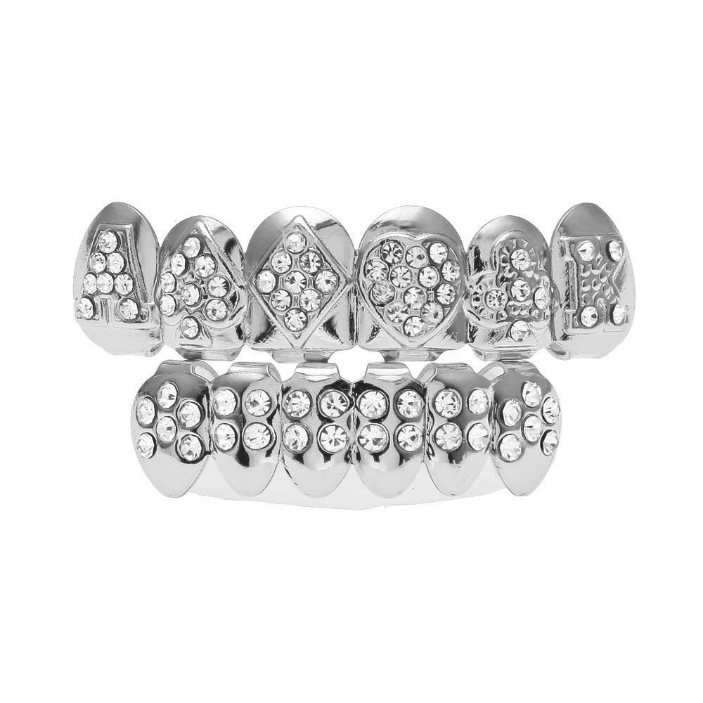 Diamond-Studded Gold Teeth
