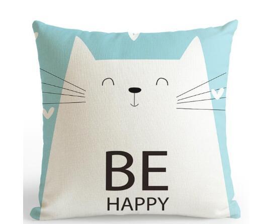 Be Happy Bear Cushion Cover