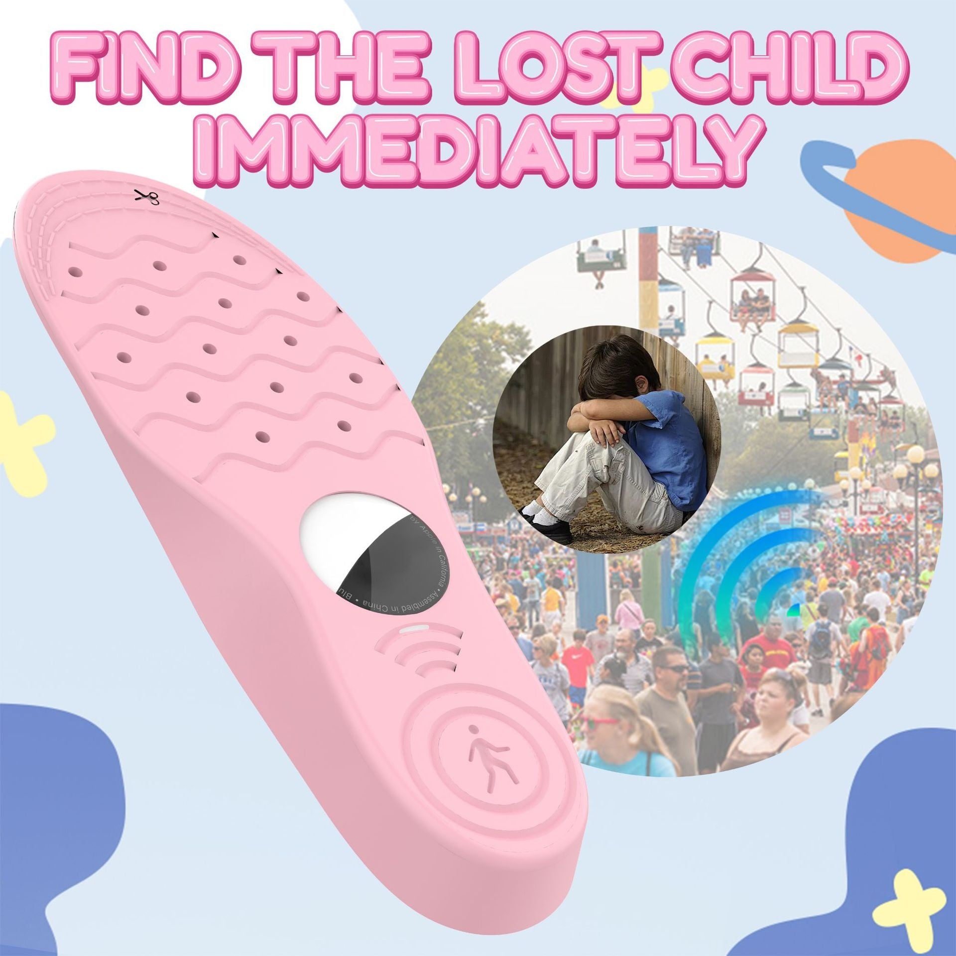 Protective Cover Locator Cartoon Insole Children Elderly