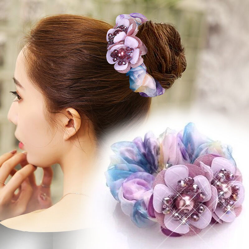 Women's Flower Hair Band Rubber Band Jewelry