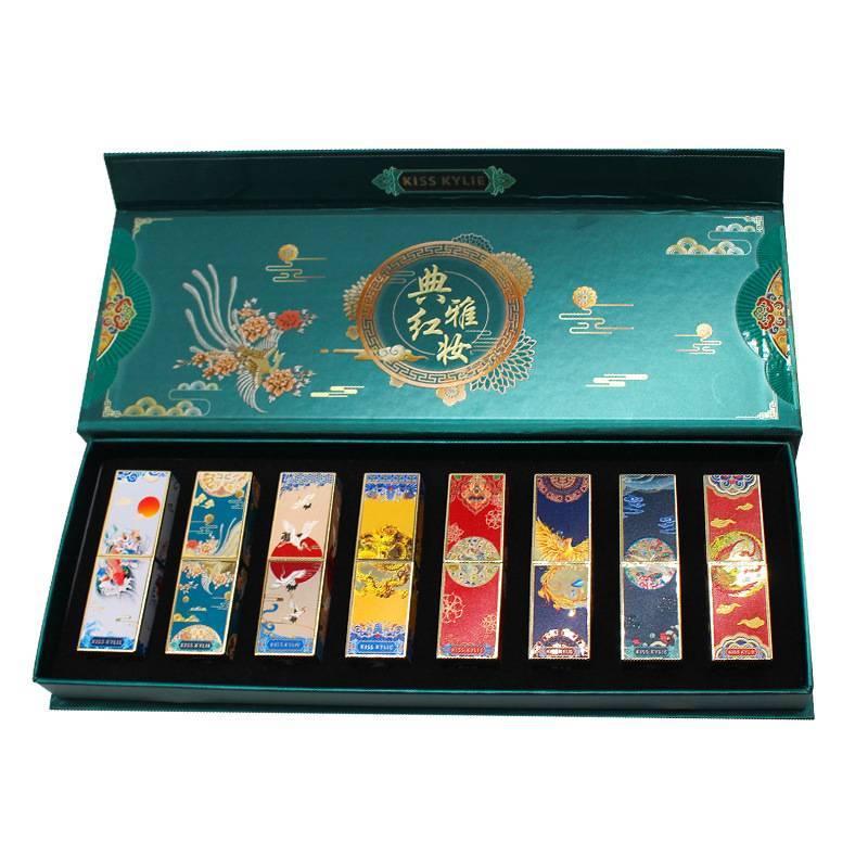 Beautiful and Elegant Red Makeup Chinese Style Carved Lipstick Suit