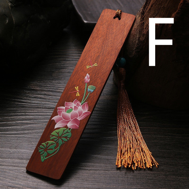 Vintage Creative Purple Ebony Painted Rosewood Bookmark Set