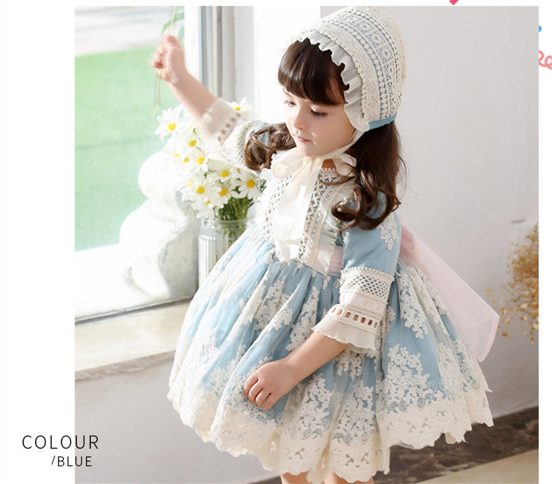 High-End Children's Clothing Girls Princess Luxury Three-Piece Dress