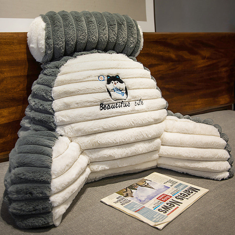 Cartoon Animal Rabbit Fur Multifunctional Lumbar Support Pillow