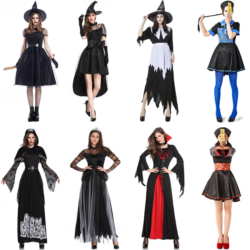 Male and Female Adult Bride and Groom Halloween Costumes