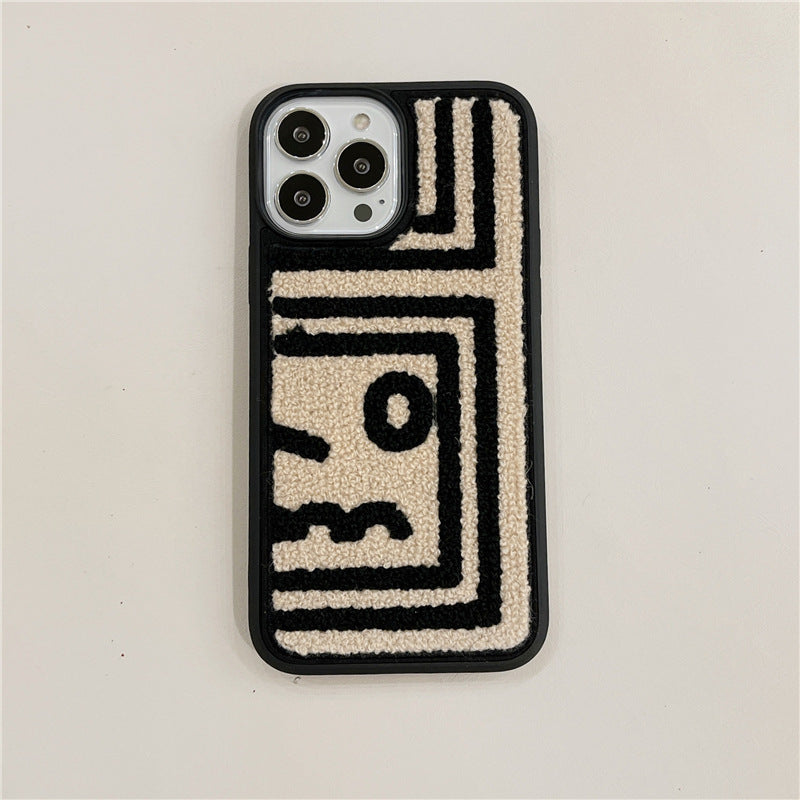 Abstract Illustration Plush Mobile Phone Case Trend