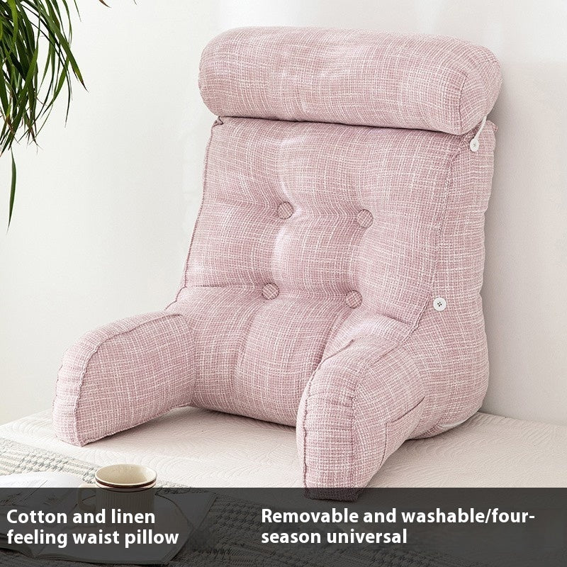 Q3Y Removable And Washable Bedside Cushion Bed Pillow Backrest Soft Pillow Waist Pillow Sofa Office Seat Bolster