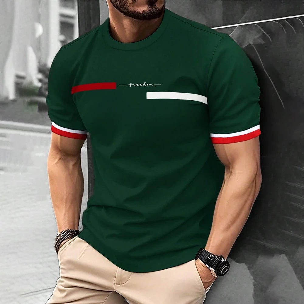 Men's 3D Digital Printing Short-Sleeved T-shirt
