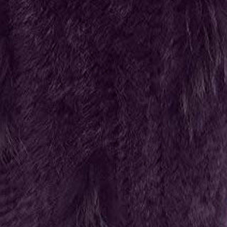Rabbit Fur Woven Fur Triangle Shawl