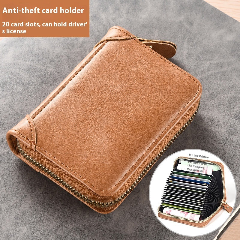 Men's Anti-Demagnetization And Anti-Theft ID Card Bag