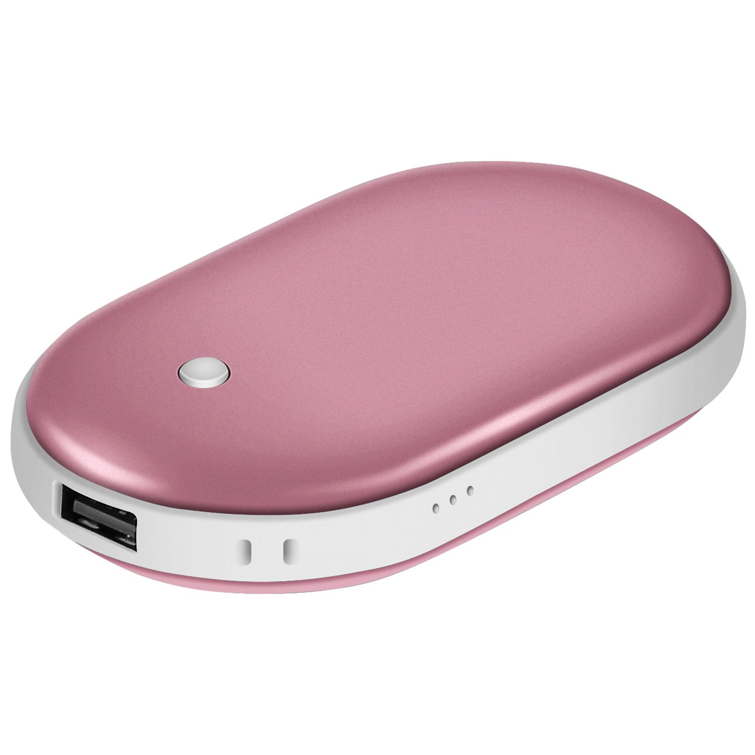 1Pc Portable Hand Warmer 5000mAh Power Bank Rechargeable Pocket Warmer Double-Sided Heating Handwarmer