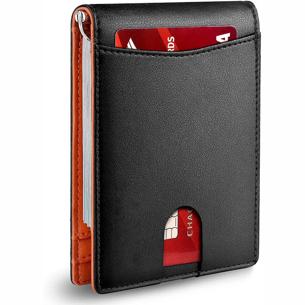 Leather Multifunctional Card Sleeve Microfiber Wear-resistant Rfid Anti-Theft Swiping