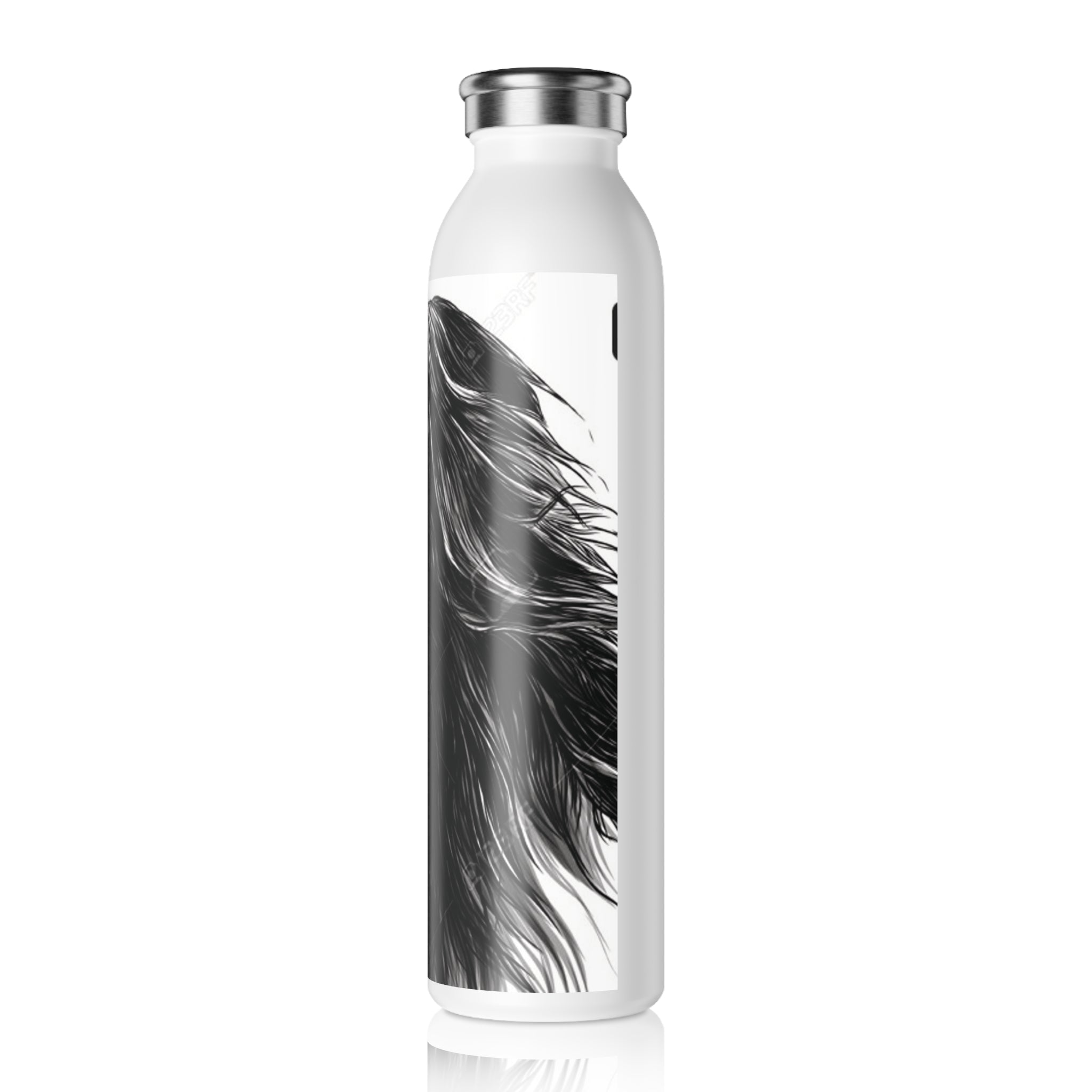 Rose Smelling Lady Slim Water Bottle