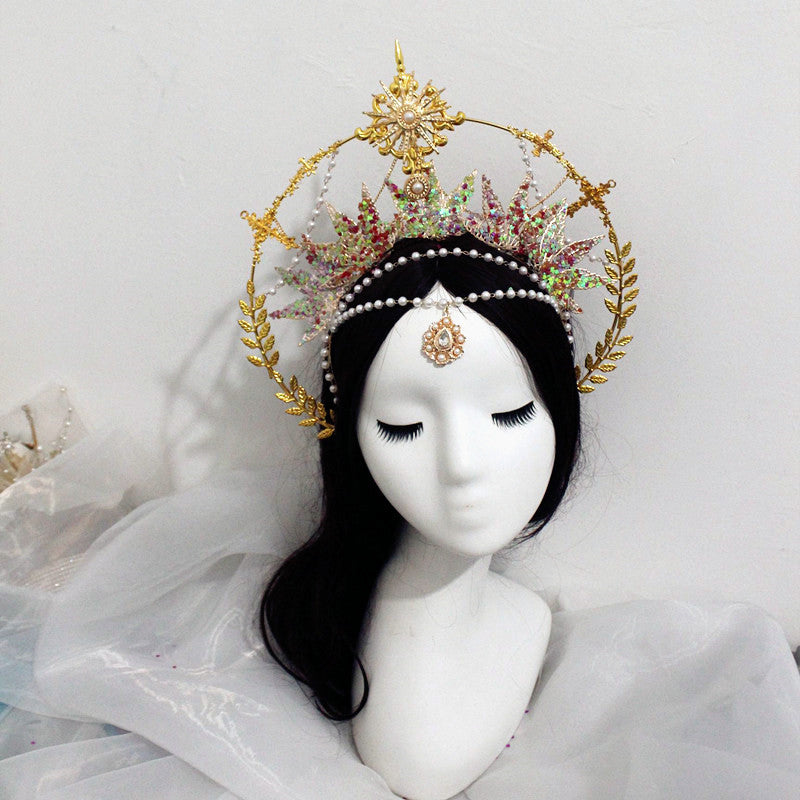 Virgin Crown Crown Material Pack Christmas Birthday Catwalk Headdress