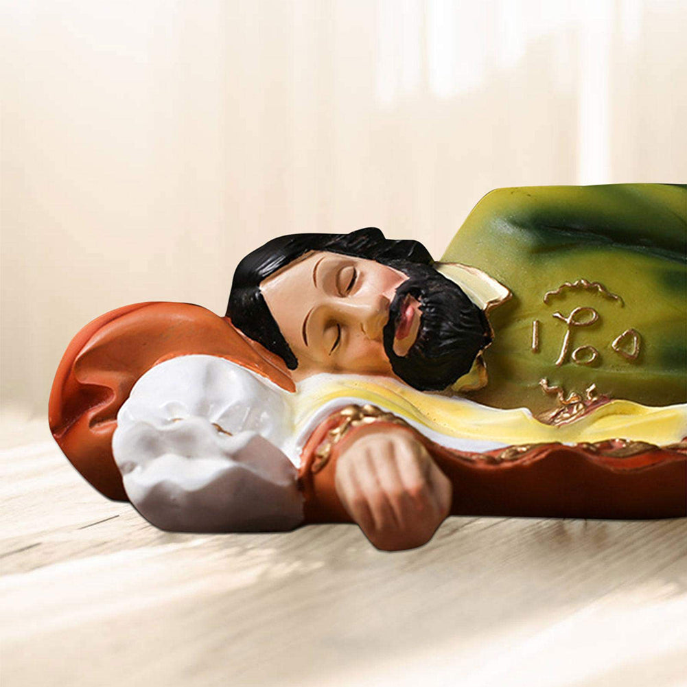 Teaching St. Sleeping Joseph Statue Ornament Resin Crafts