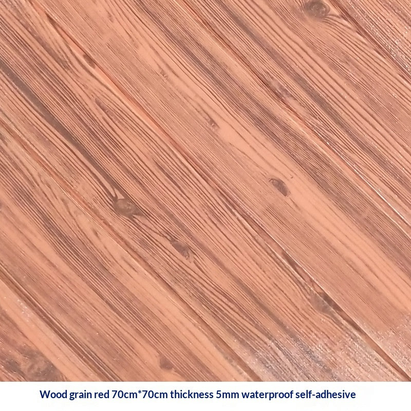 3D Wood-Grain Self-adhesive Wall Stickers