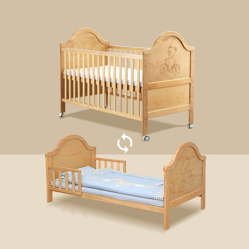 Pine Baby Log Splicing Bed Multi-Function
