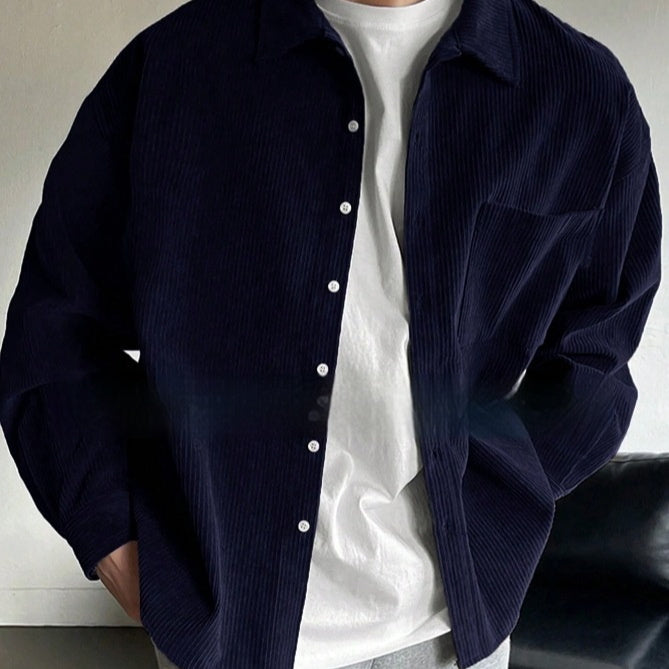 Men's Corduroy Long-Sleeved Casual Shirt