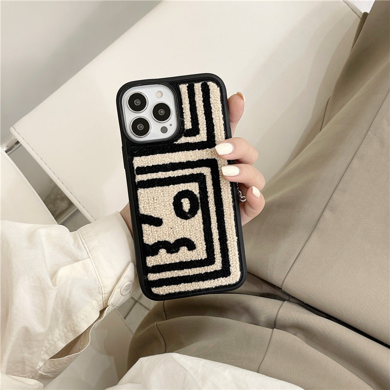 Abstract Illustration Plush Mobile Phone Case Trend