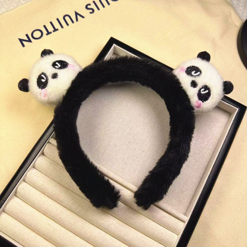 Cute Face Wash Hair Bands Female Cartoon Headwear Hair Band Headband Apply