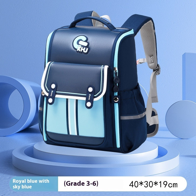 Primary School Boys And Girls Large Capacity 1-6 Grade Burden Reduction Waist Support Astronaut Bag