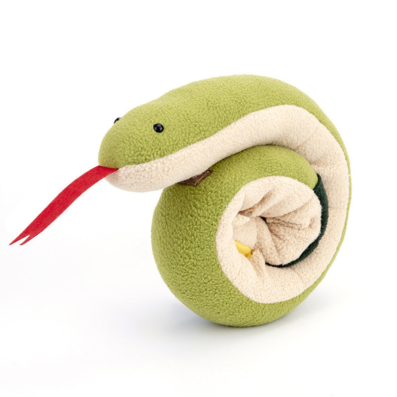 Pet Sniffing Snake Toy Dog Puzzle Hidden Food