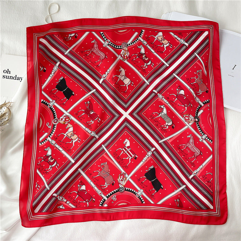 Luxury Wind Square 70cm Thin AutumnWinter Scarf