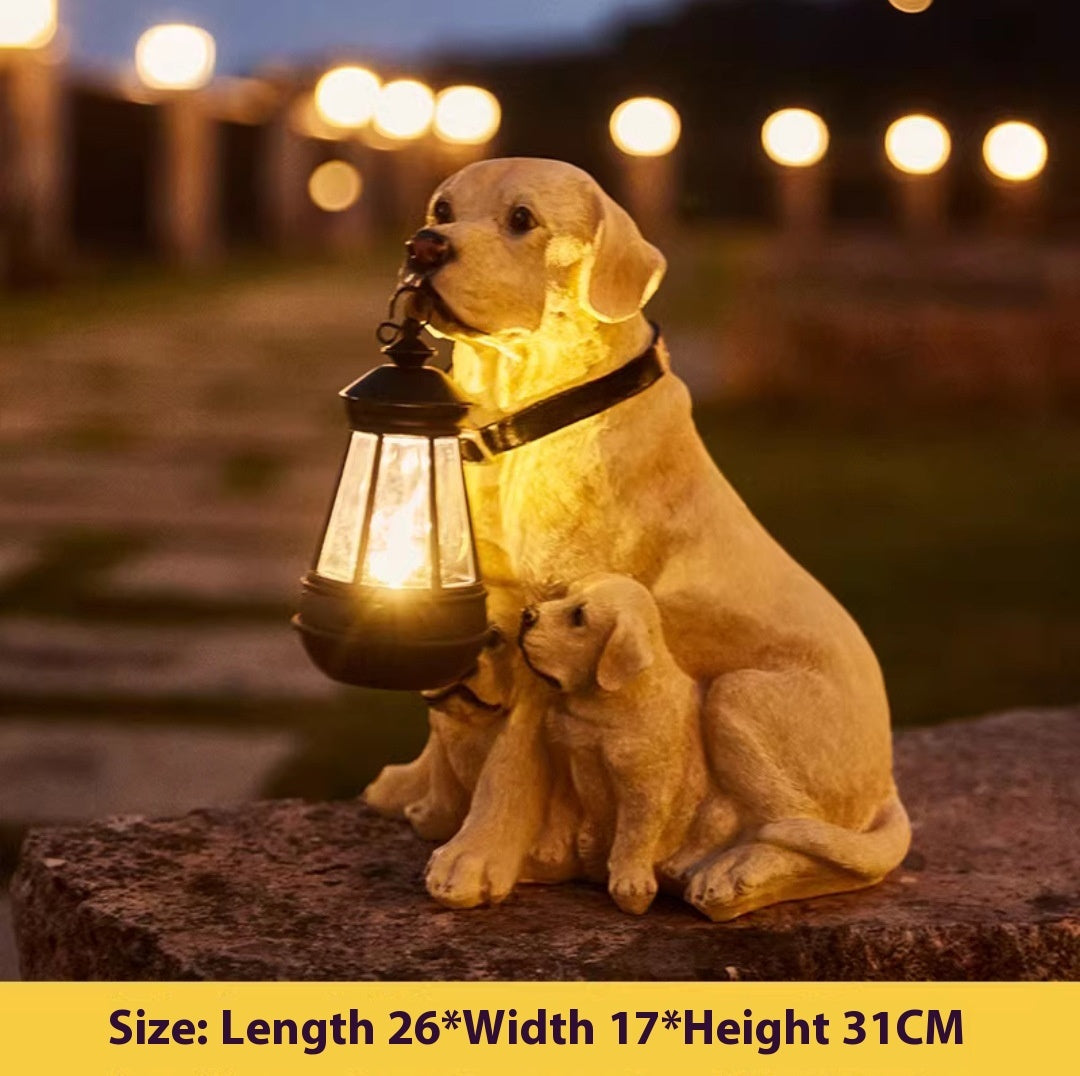 Solar Garden Lamp Ornament Decoration Resin Crafts