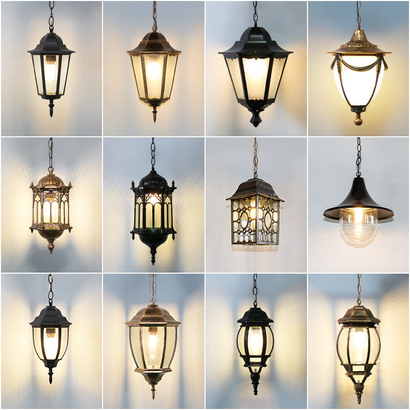 Retro Industrial Style Outdoor Chandelier