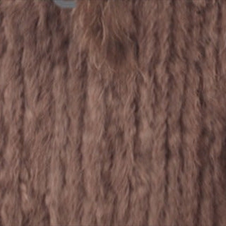Rabbit Fur Woven Fur Triangle Shawl