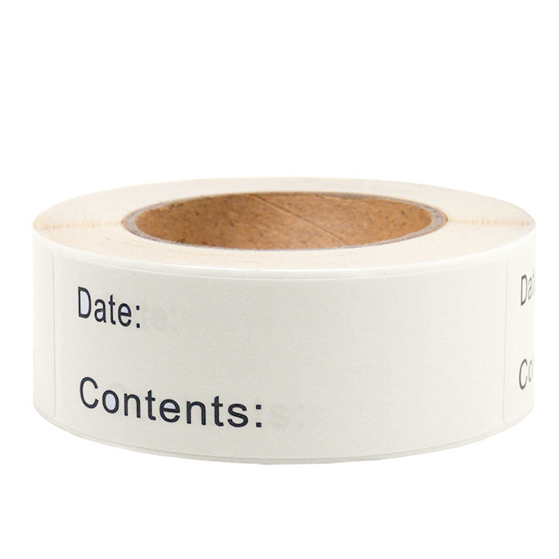 500 Rolls Of 3 Colors Date Stickers Kitchen Refrigerator Food Labels Storage Content Mark