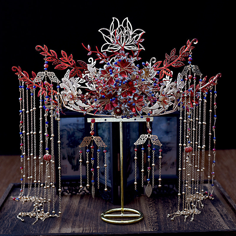 Ancient Costume Xiuhe Phoenix Crown Headdress