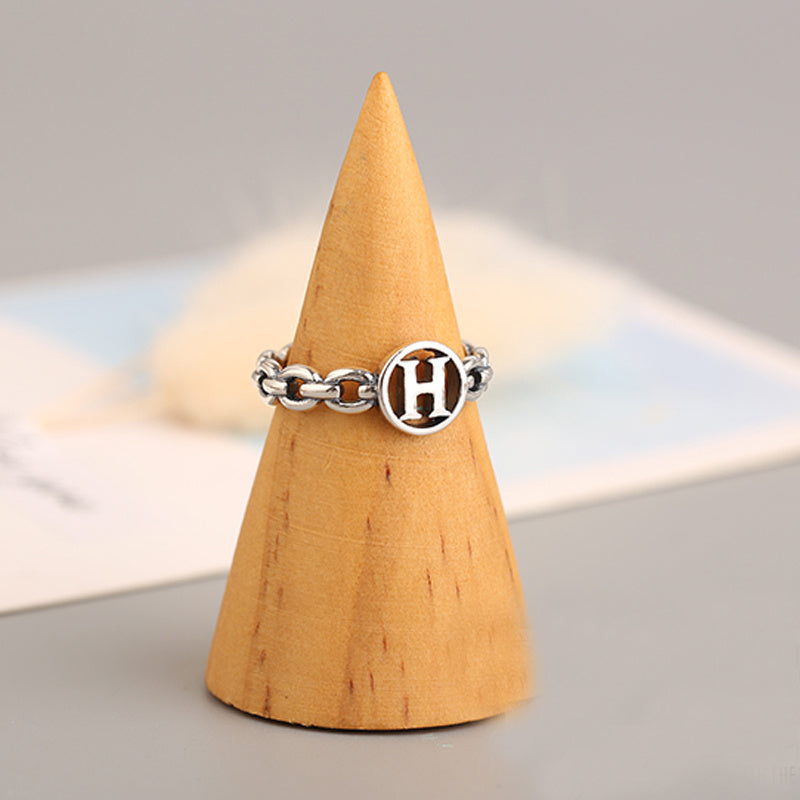 H Letter Single Ring