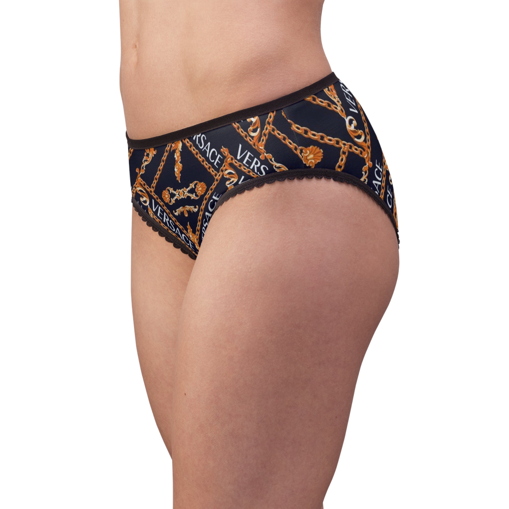 Luxury Women's Briefs - Stylish Chain Design Underwear