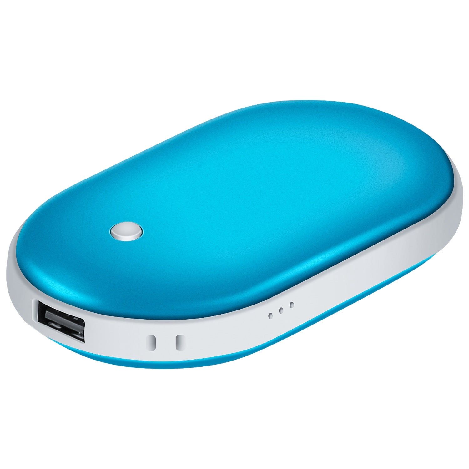 1Pc Portable Hand Warmer 5000mAh Power Bank Rechargeable Pocket Warmer Double-Sided Heating Handwarmer