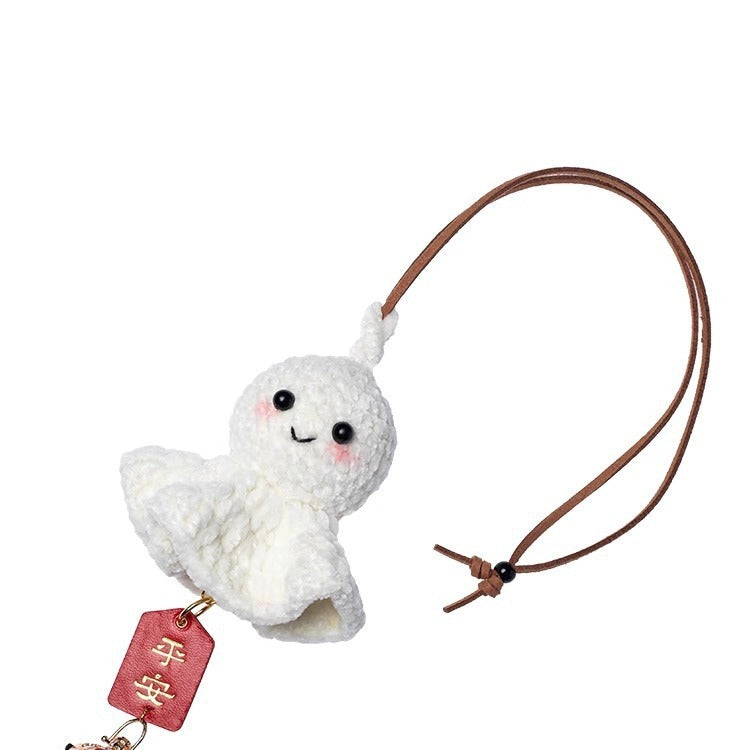 Cute Sunny Day Doll Plush Car Pendant For Rearview Mirror Bring Peace And Good Luck