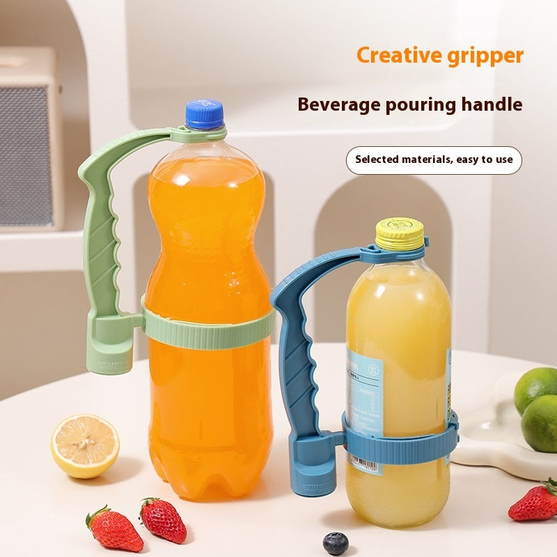 Beverage Bottle Inverted Cup Handle Non-Slip Overflow Kitchen Gadgets