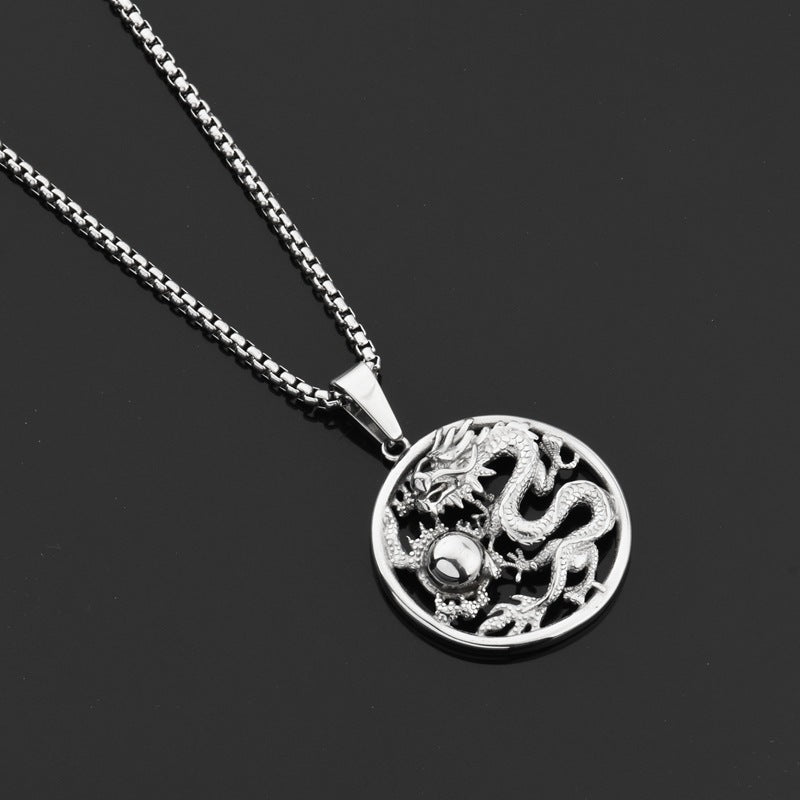 Medusa Ring Dragon Play Pearl Necklace Light Luxury Small Snake Jewelry