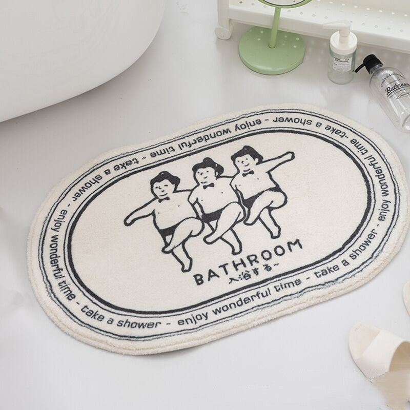Bathroom Fashion Absorbent Non-Slip Floor Mat