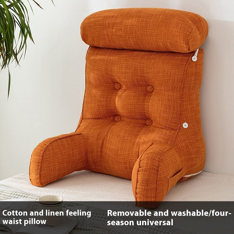 Q3Y Removable And Washable Bedside Cushion Bed Pillow Backrest Soft Pillow Waist Pillow Sofa Office Seat Bolster