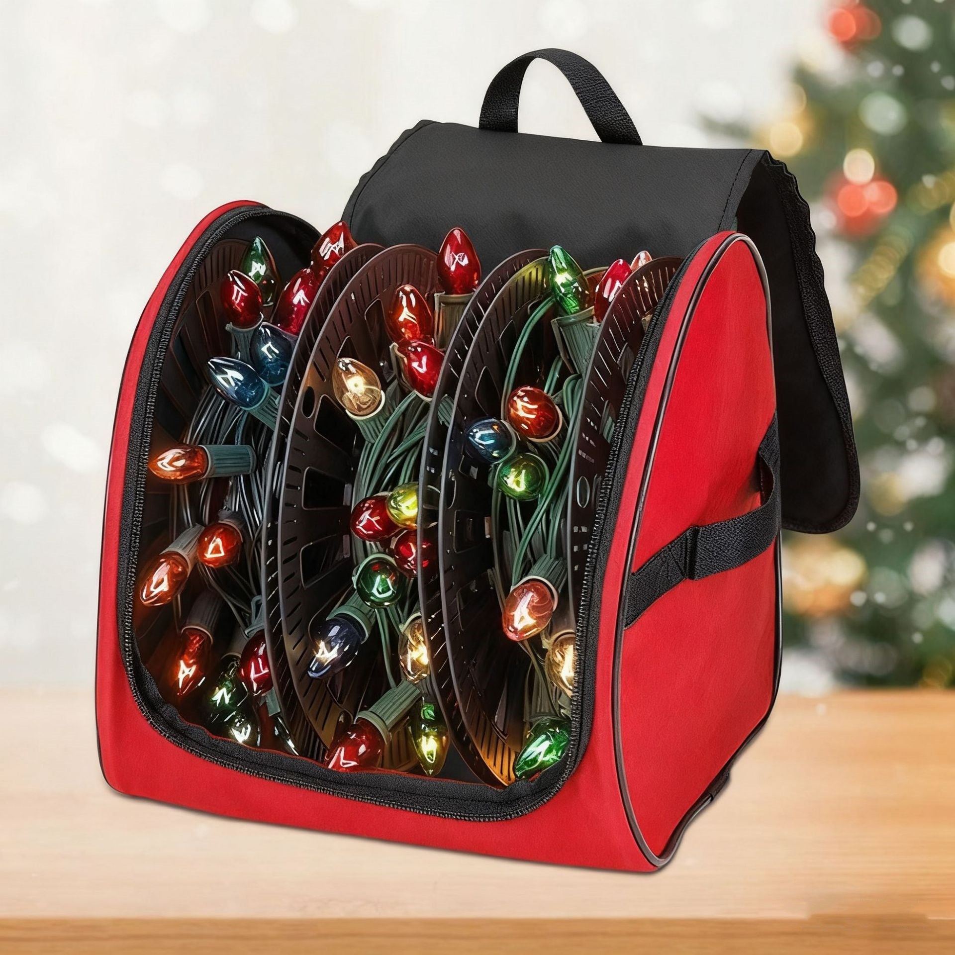 Large Capacity Portable Oxford Cloth Christmas Light Storage Bag