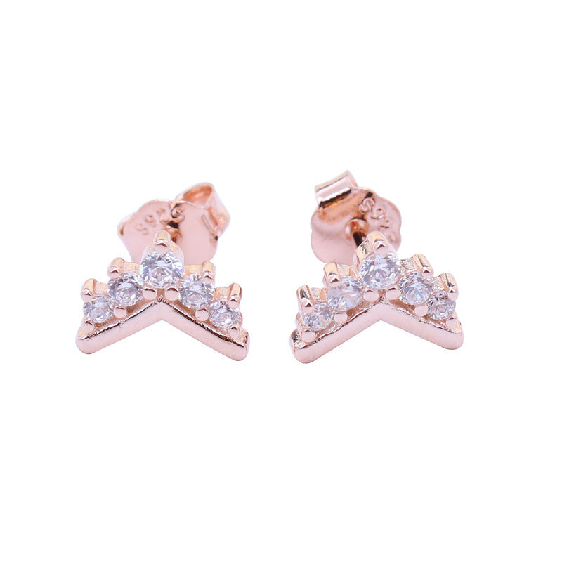 Creative Crown Ear Studs