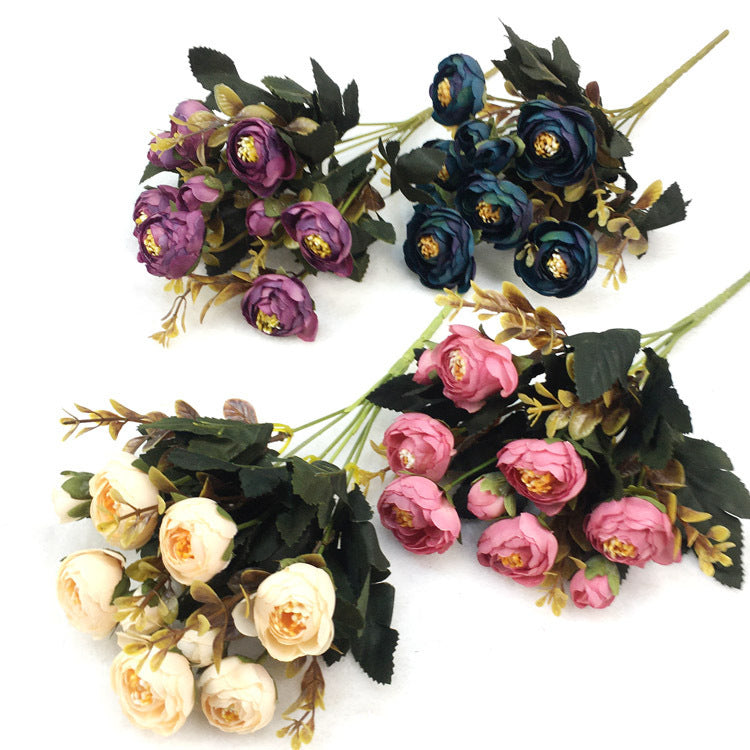 Artificial Bouquet Camellia Rose Dining-Table Decoration