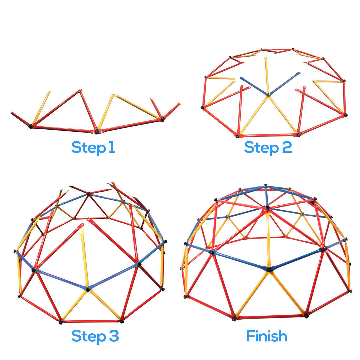 Children Dome Climber Playground Kids Swing Set Climbing Frame Backyard Gym Develop Confidence for Fun Indoor Outdoor