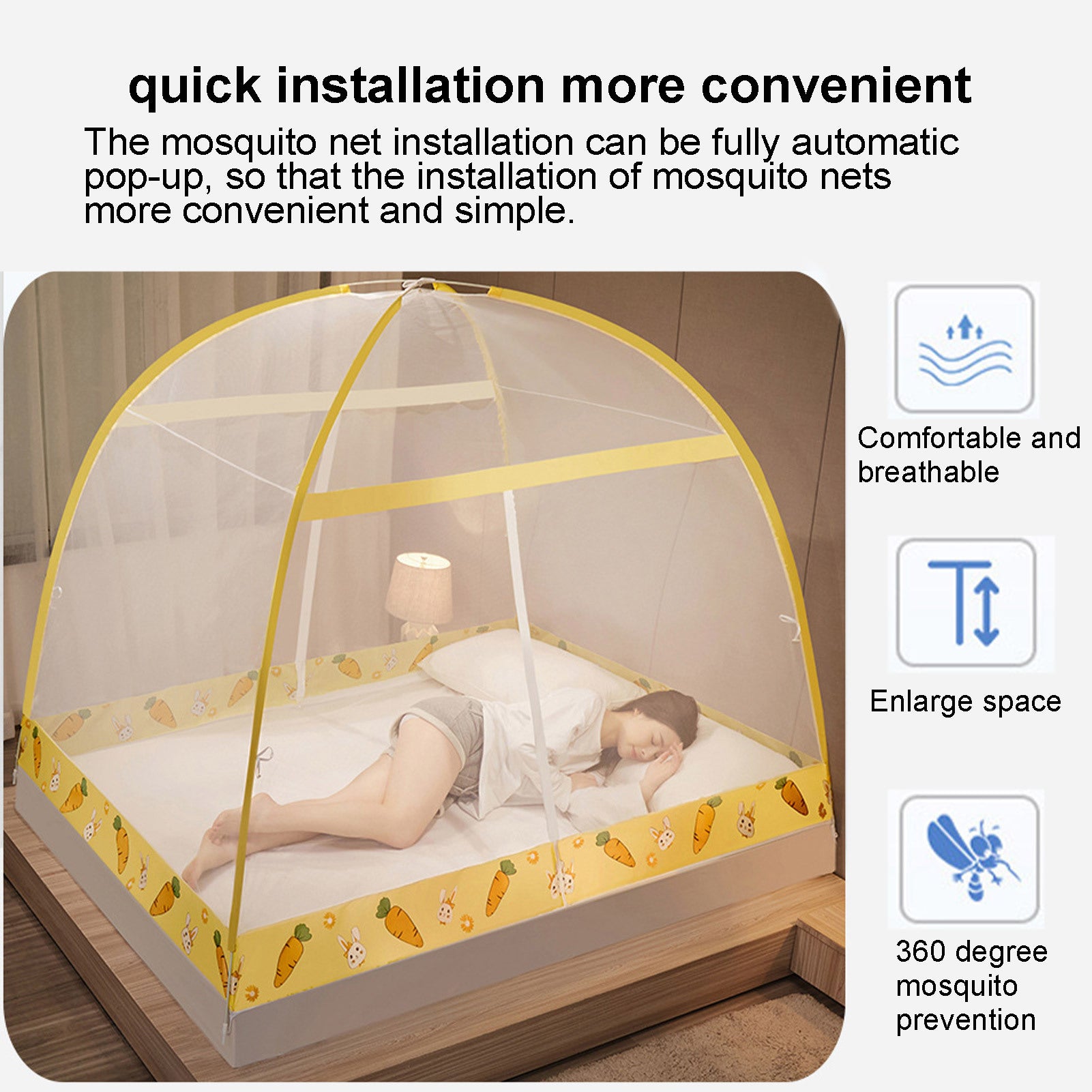 Double Door Zipper Foldable Dormitory Account